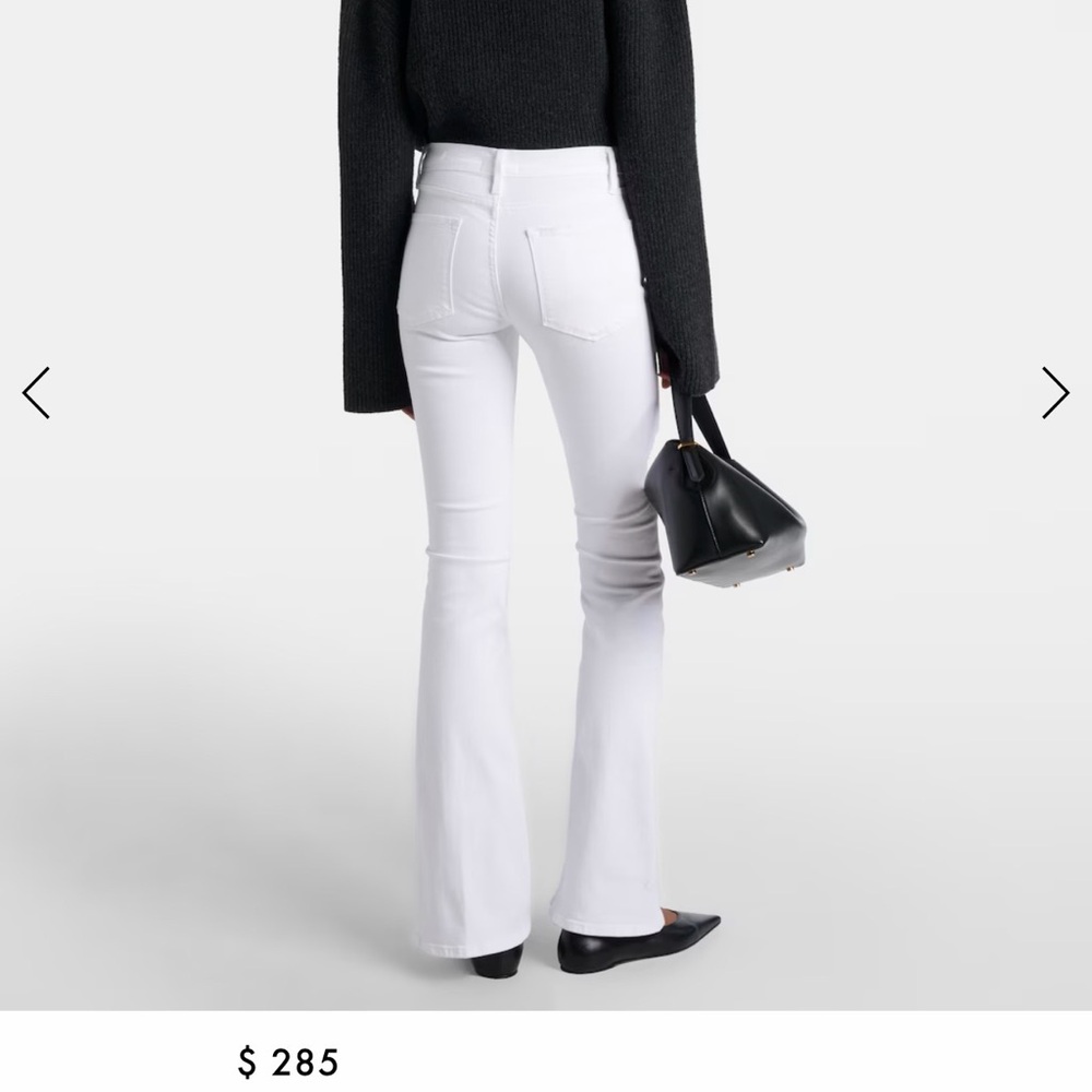 Frame Denim White Le High Flare Jeans - Picture 2 of 7
